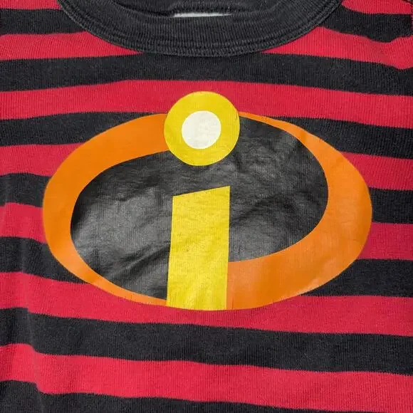 The Incredibles Kids' Pajama Set Red and Black Striped - Picture 4 of 9